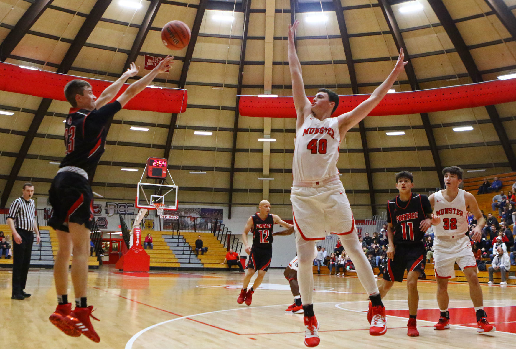 Portage at Munster boys basketball